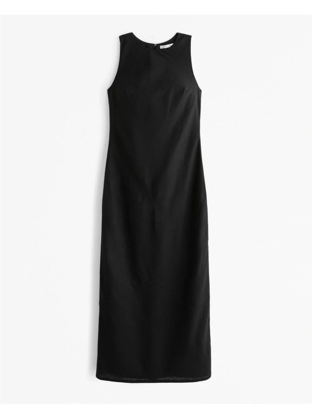 NWT Abercrombie High-Neck Linen-Blend Maxi Dress